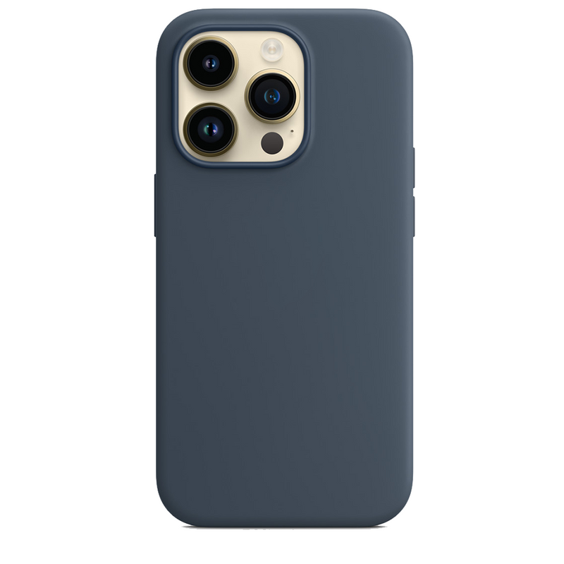 Cover in Silicone per iPhone 14 Pro Max Blu