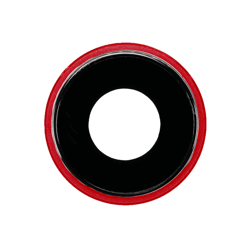 Vetro Fotocamera Posteriore per iPhone XR con Frame Rosso